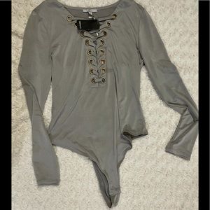Silver bodysuit